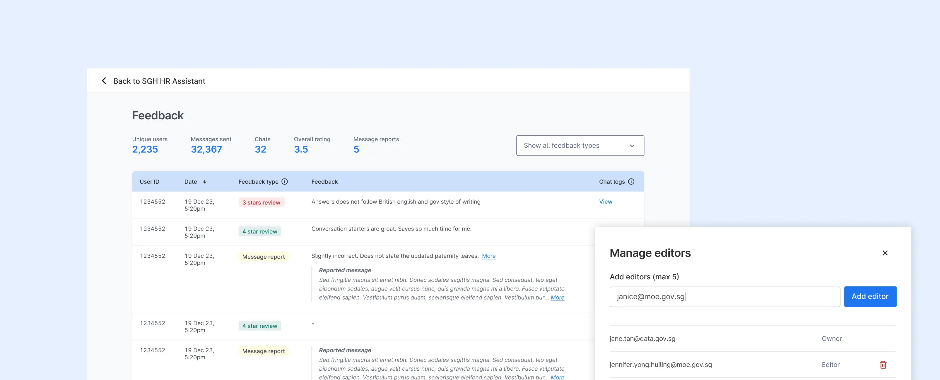 Creator Dashboard
